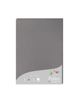 Papel Clairefontaine Pollen A4 25H Gris