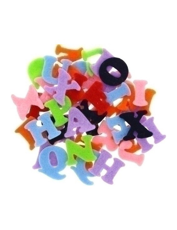 Figuras Fieltro Adhes.Letras Pack 100