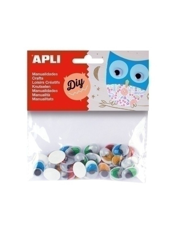 Ojos Moviles Apli Oval. Colores B/40