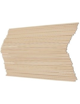 Palillos Redondos Natural 20Cm. Pack 36