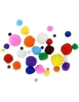 Pom Pom Colores Fixo Surtidos Pack 100