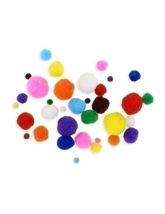 Pom Pom Colores Fixo Surtidos Pack 100