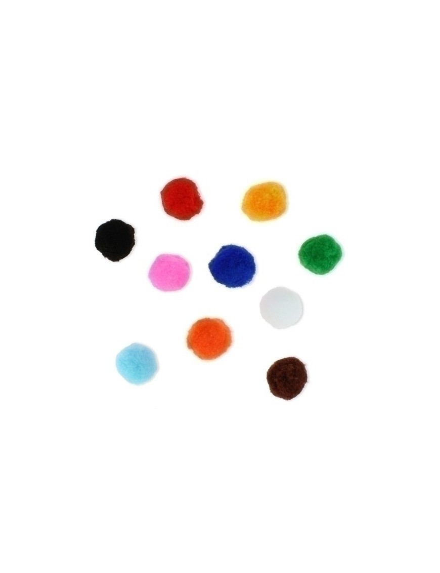 Pom Pom Colores 5 Cm. Pack 52