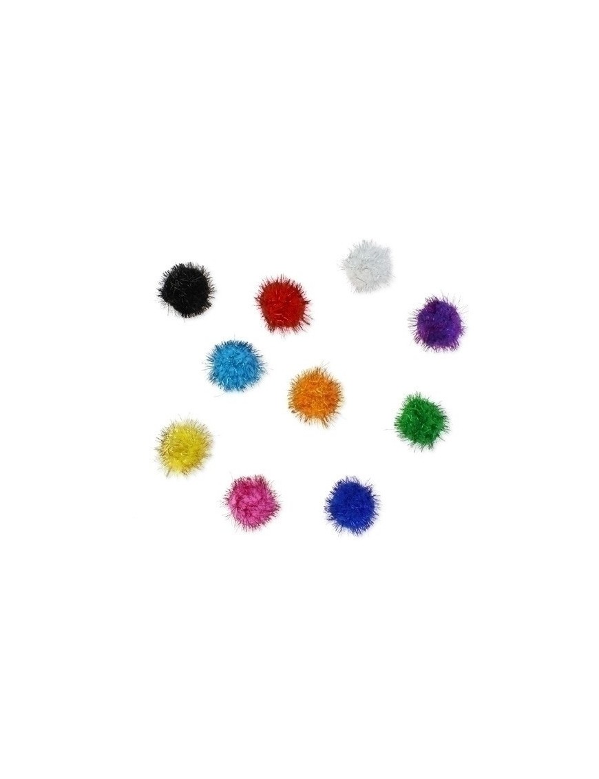 Pom Pom Colores Brillantes 5 Cm. Pack 52