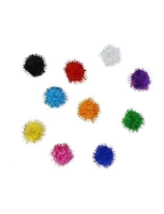 Pom Pom Colores Brillantes 5 Cm. Pack 52