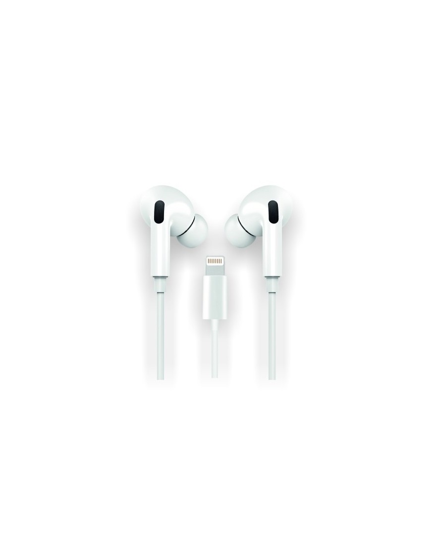 Auriculares Techone Boton Lightning Blan