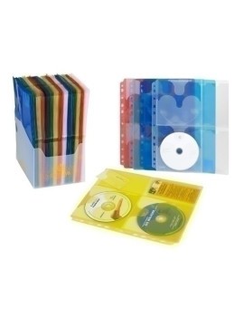 Funda Cd/Dvd Carchivo A4 11 Tl.Colores