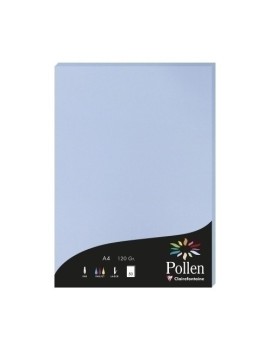 Papel Clairefontaine Pollen A4 50H Azul