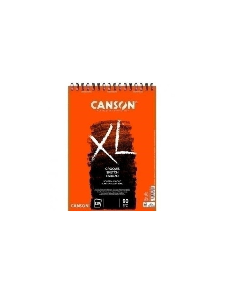 Bloc De Dibujo Canson Xl Croquis Fino (Espiral) 90G A4 120H Micro