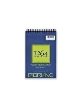 Bloc De Dibujo Fabriano 1264 Drawing Grano Natural (Espiral Lado Corto) 180G A5 30H