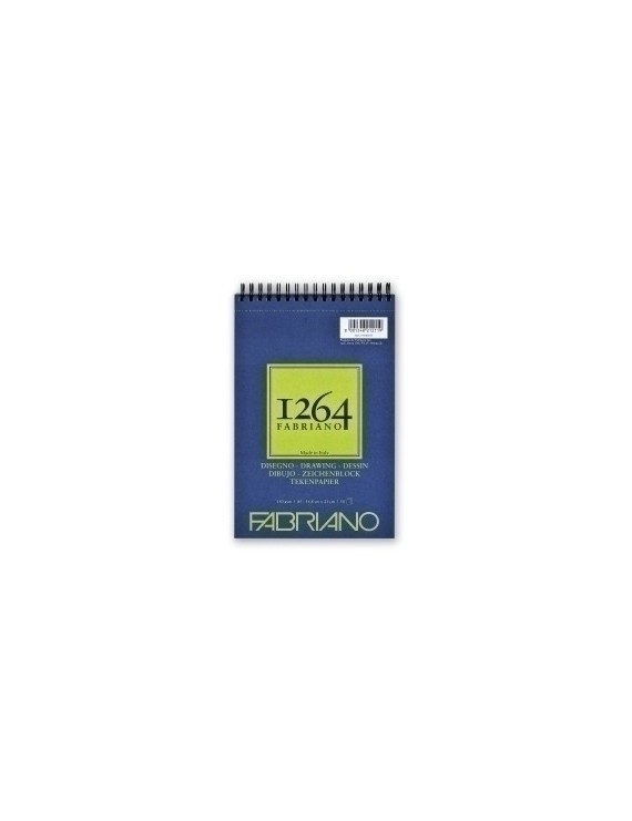 Bloc De Dibujo Fabriano 1264 Drawing Grano Natural (Espiral Lado Corto) 180G A5 30H