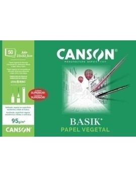 Bloc De Dibujo Guarro-Canson Vegetal (Encolado) 95G A4+ 50H