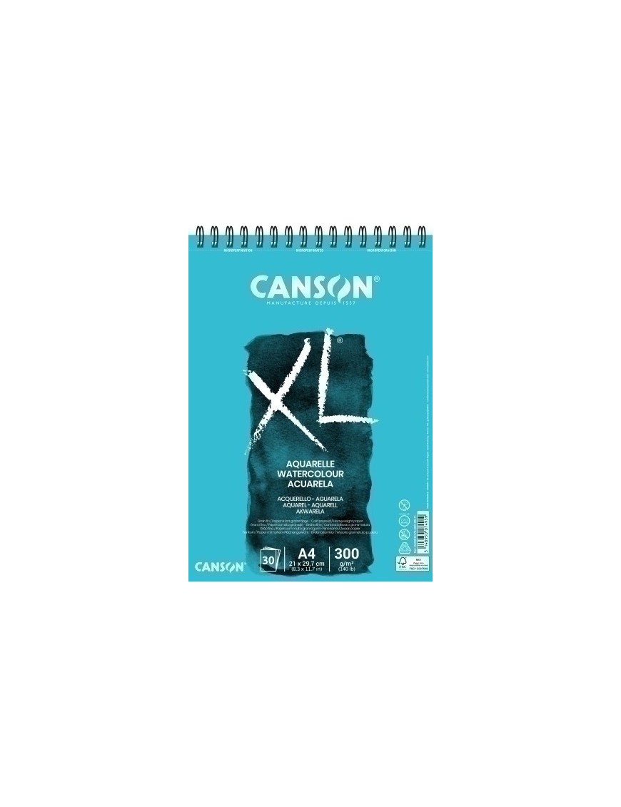 Bloc De Dibujo Guarro-Canson Xl Aquarelle (Espiral) 300G A4 30H Micro