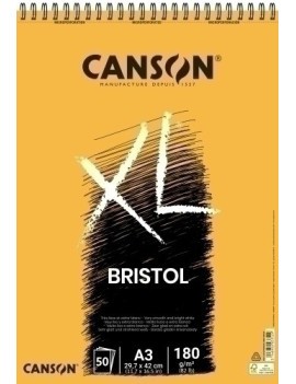 Bloc De Dibujo Guarro-Canson Xl Bristol (Espiral) 180G A3 50H