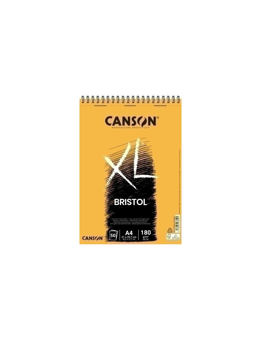 Bloc De Dibujo Guarro-Canson Xl Bristol (Espiral) 180G A4 50H