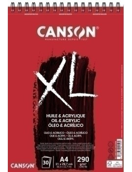 Bloc De Dibujo Guarro-Canson Xl Oleo&Acrilico (Espiral) 290G A4 30H