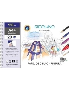 Bloc De Dibujo Y Pintura Fabriano 160G A4+ 20H Liso