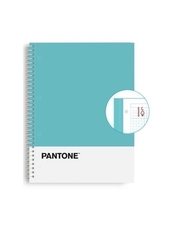 Block Escol.Pantone A4 Basic 80H 5X5 Tq