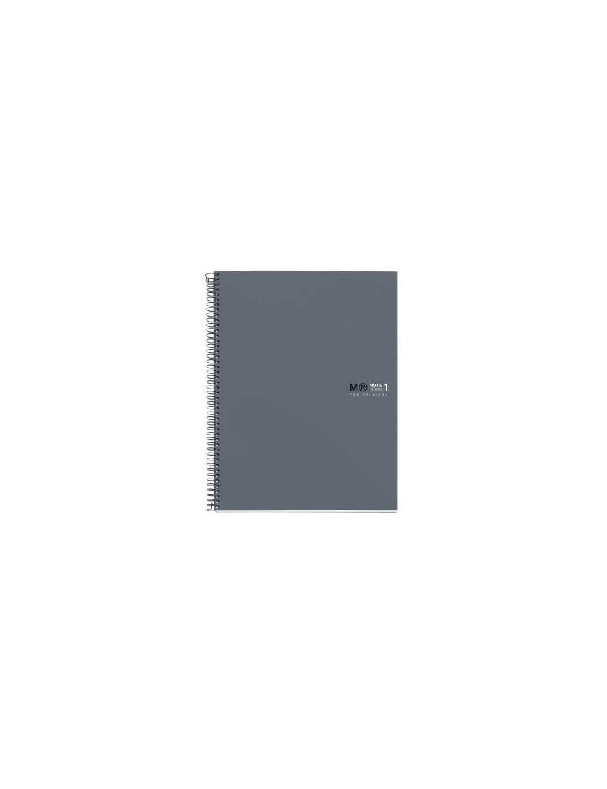 Bloc Miquelrius Antiviral Notebook 1 Micro.Tapa Dura A4 80H 90G Horizontal 7Mm Gris Grafito