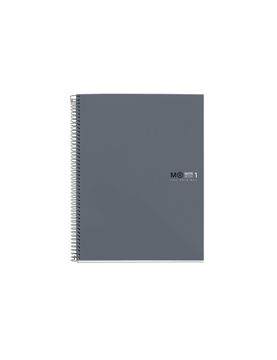 Bloc Miquelrius Antiviral Notebook 1 Micro.Tapa Dura A4 80H 90G Horizontal 7Mm Gris Grafito