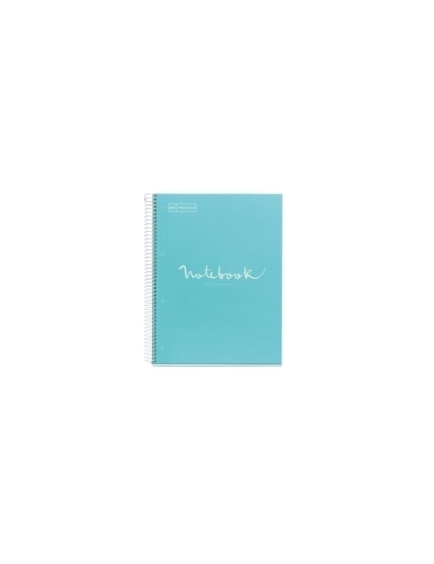 Bloc Miquelrius Emotions Notebook 1 Micro.Tapa Dura A4 80H 90G Cuadric.5X5 Azul Cielo