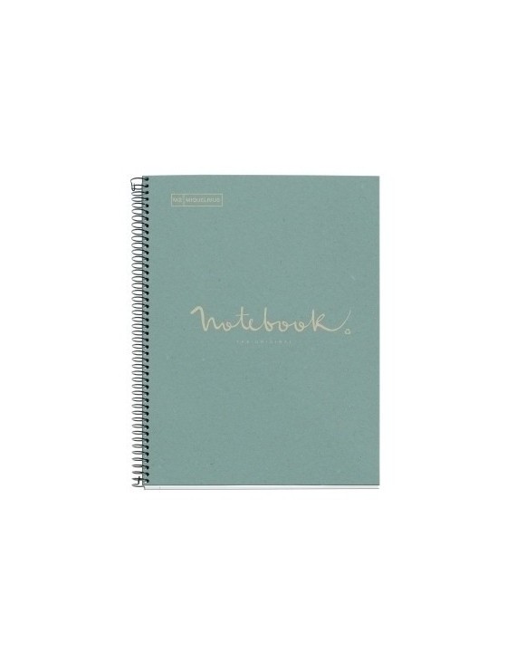 Bloc Miquelrius Emotions Notebook 1 Micro.Tapa Dura A4 80H 90G Cuadric.5X5 Ecoazul