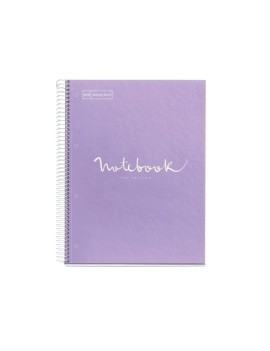 Bloc Miquelrius Emotions Notebook 1 Micro.Tapa Dura A4 80H 90G Cuadric.5X5 Lavanda