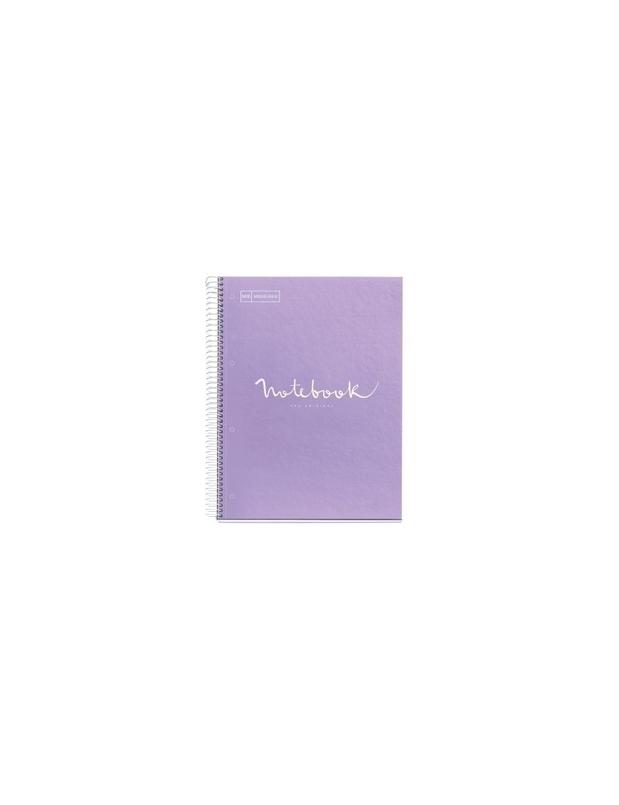 Bloc Miquelrius Emotions Notebook 1 Micro.Tapa Dura A4 80H 90G Cuadric.5X5 Lavanda