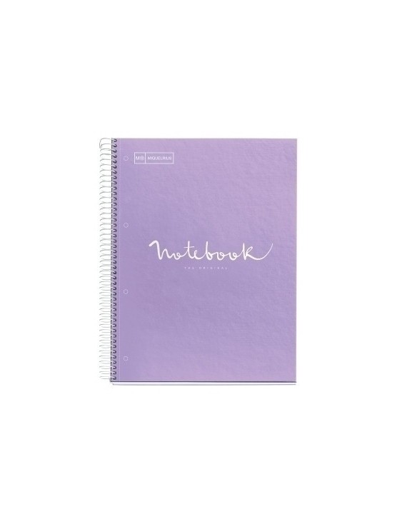 Bloc Miquelrius Emotions Notebook 1 Micro.Tapa Dura A4 80H 90G Cuadric.5X5 Lavanda