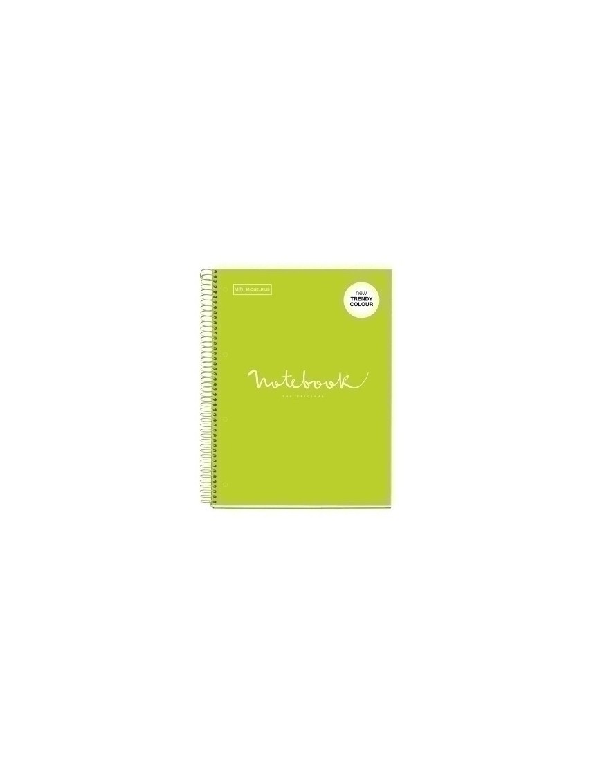 Bloc Miquelrius Emotions Notebook 1 Micro.Tapa Dura A4 80H 90G Cuadric.5X5 Lima