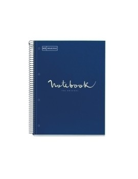 Bloc Miquelrius Emotions Notebook 1 Micro.Tapa Dura A4 80H 90G Cuadric.5X5 Marino