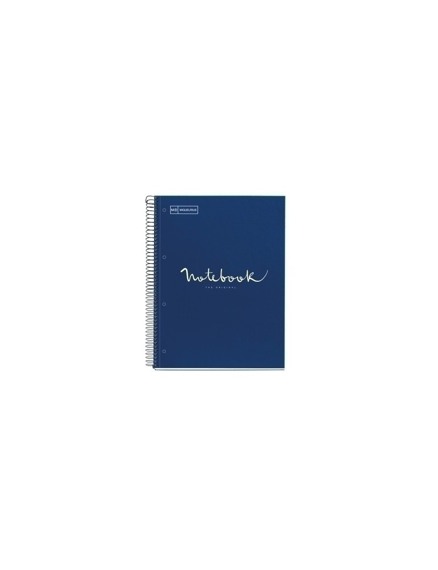 Bloc Miquelrius Emotions Notebook 1 Micro.Tapa Dura A4 80H 90G Cuadric.5X5 Marino