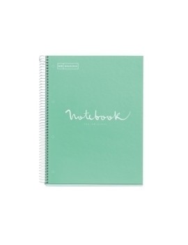 Bloc Miquelrius Emotions Notebook 1 Micro.Tapa Dura A4 80H 90G Cuadric.5X5 Menta