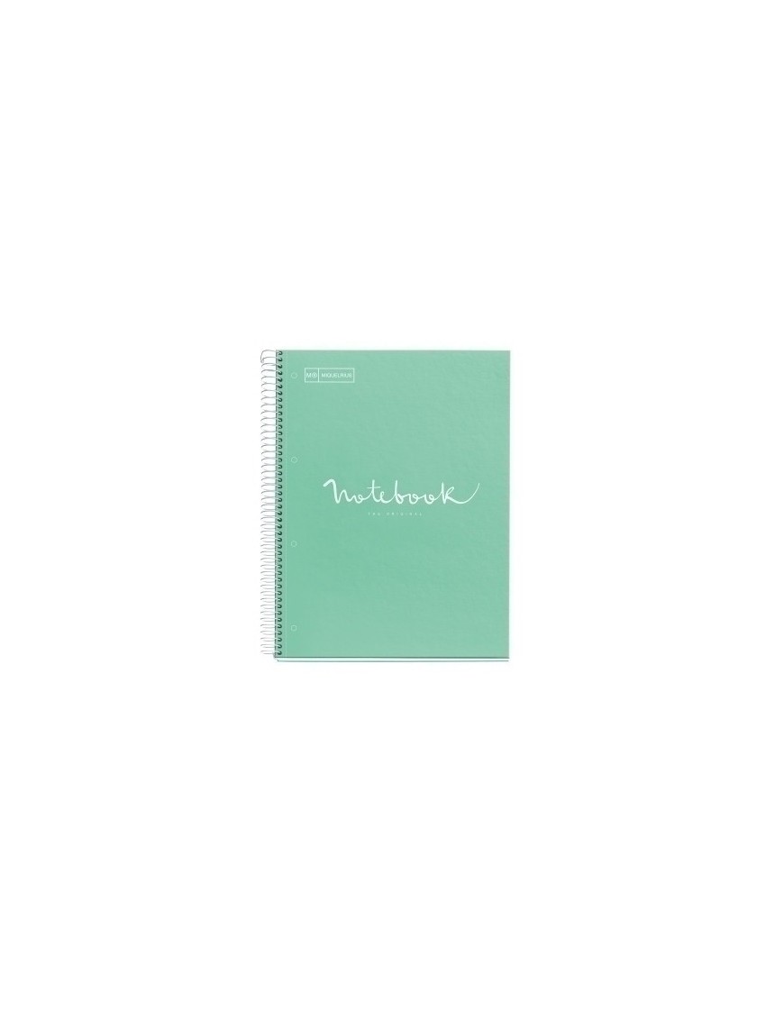 Bloc Miquelrius Emotions Notebook 1 Micro.Tapa Dura A4 80H 90G Cuadric.5X5 Menta