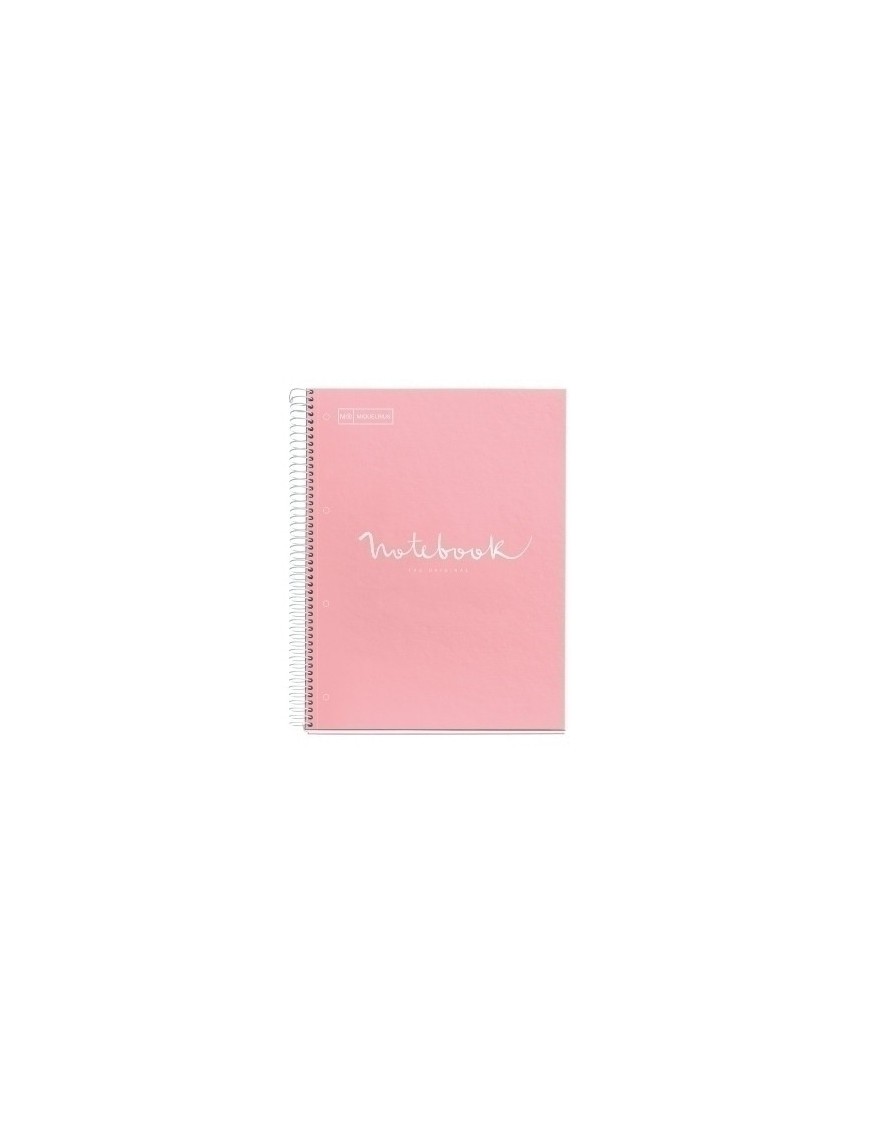 Bloc Miquelrius Emotions Notebook 1 Micro.Tapa Dura A4 80H 90G Cuadric.5X5 Rosa