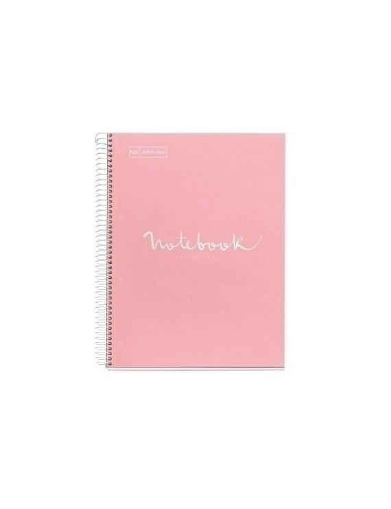 Bloc Miquelrius Emotions Notebook 1 Micro.Tapa Dura A4 80H 90G Cuadric.5X5 Rosa