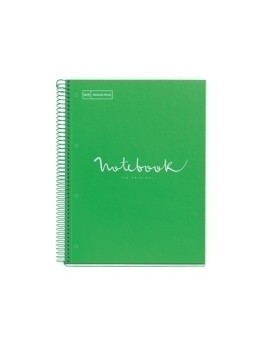 Bloc Miquelrius Emotions Notebook 1 Micro.Tapa Dura A4 80H 90G Cuadric.5X5 Verde