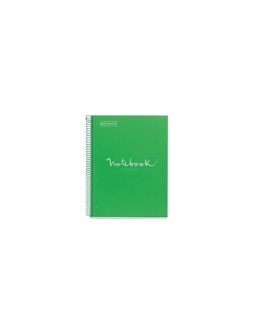 Bloc Miquelrius Emotions Notebook 1 Micro.Tapa Dura A4 80H 90G Cuadric.5X5 Verde