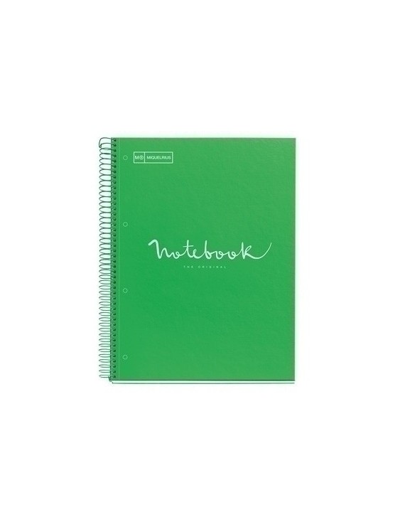 Bloc Miquelrius Emotions Notebook 1 Micro.Tapa Dura A4 80H 90G Cuadric.5X5 Verde