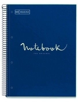 Bloc Miquelrius Emotions Notebook 1 Micro.Tapa Dura A4 80H 90G Horizontal 7 Mm Marino