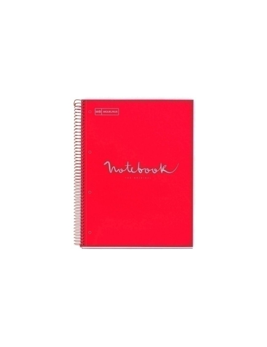 Bloc Miquelrius Emotions Notebook 1 Micro.Tapa Dura A4 80H 90G Horizontal 7 Mm Rojo