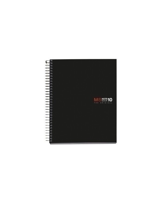 Bloc Miquelrius Emotions Notebook 10 Micro.Tapa Pp A5 200H 70G Cuadric.5X5 Negro
