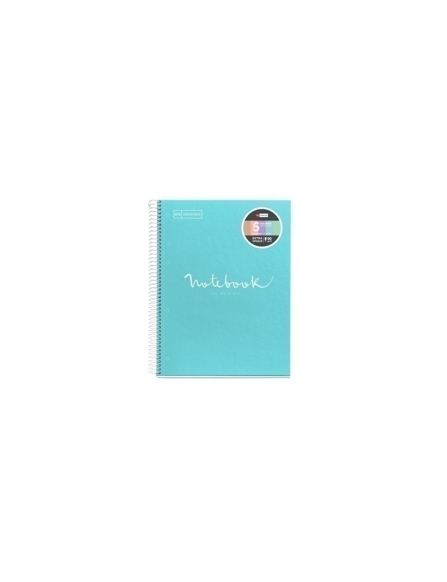 Bloc Miquelrius Emotions Notebook 5 Micro.Tapa Dura A4 120H 90G Cuadric.5X5 Azul Cielo