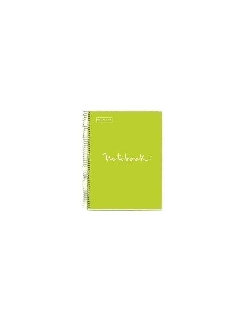 Bloc Miquelrius Emotions Notebook 5 Micro.Tapa Dura A4 120H 90G Cuadric.5X5 Lima