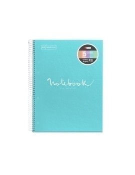 Bloc Miquelrius Emotions Notebook 5 Micro.Tapa Dura A4 120H 90G Horizontal 7Mm Azul Cielo