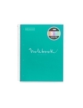 Bloc Miquelrius Emotions Notebook 5 Micro.Tapa Dura A4 120H 90G Horizontal 7Mm Turquesa