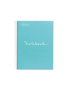 Bloc Miquelrius Emotions Notebook 5 Micro.Tapa Dura A5 120H 90G Cuadric.5X5 Azul Cielo