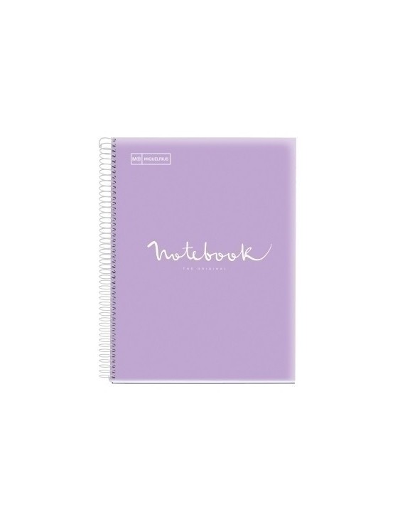 Bloc Miquelrius Emotions Notebook 5 Micro.Tapa Pp A4 120H 90G Cuadric.5X5 Lavanda