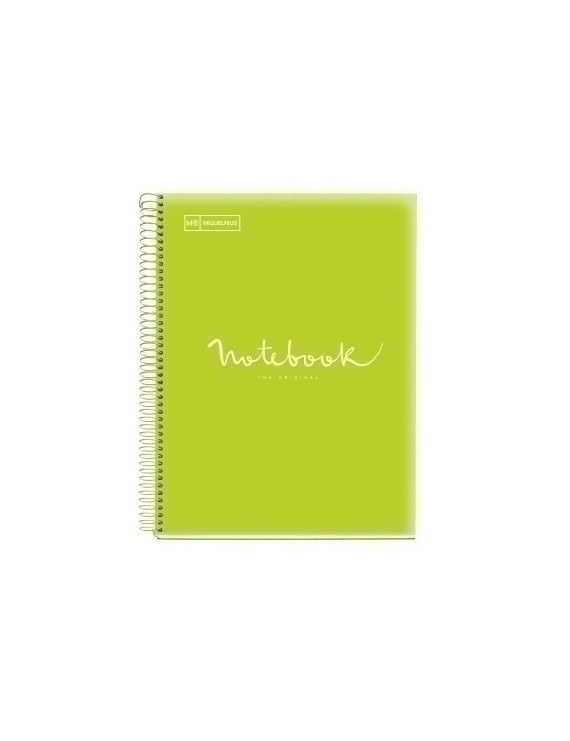 Bloc Miquelrius Emotions Notebook 5 Micro.Tapa Pp A4 120H 90G Cuadric.5X5 Lima