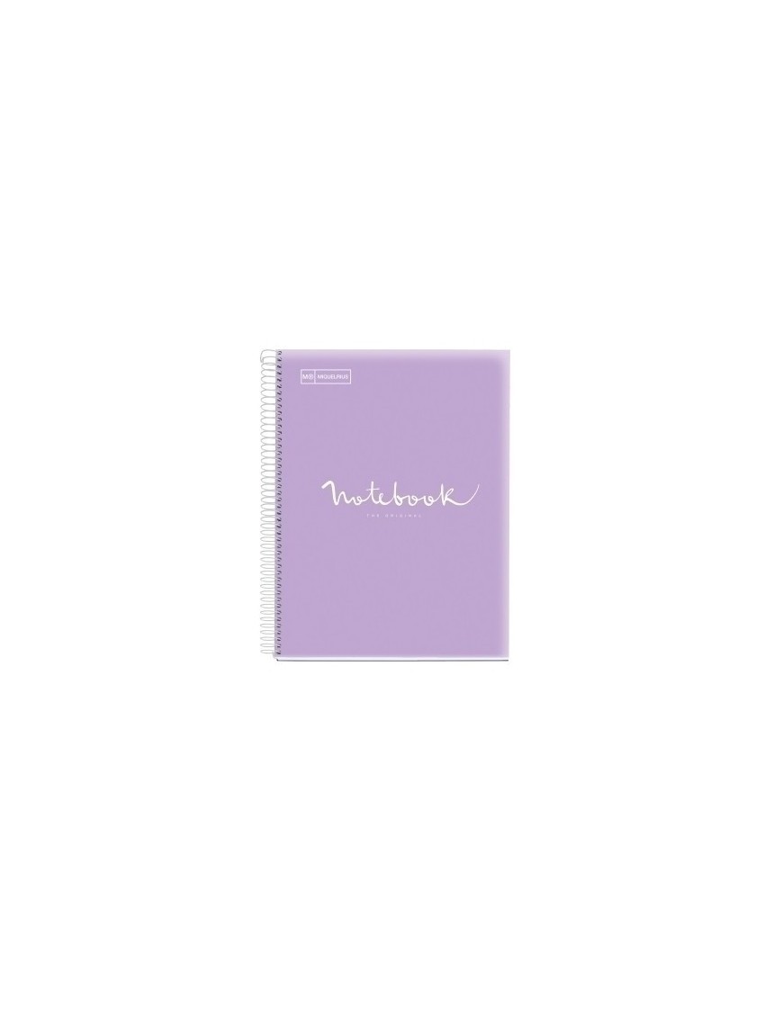 Bloc Miquelrius Emotions Notebook 5 Micro.Tapa Pp A4 120H 90G Horiz.7Mm Lavanda